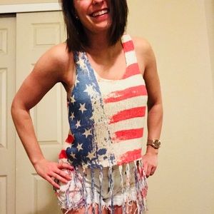 COPY - America Fringe Tank Top
